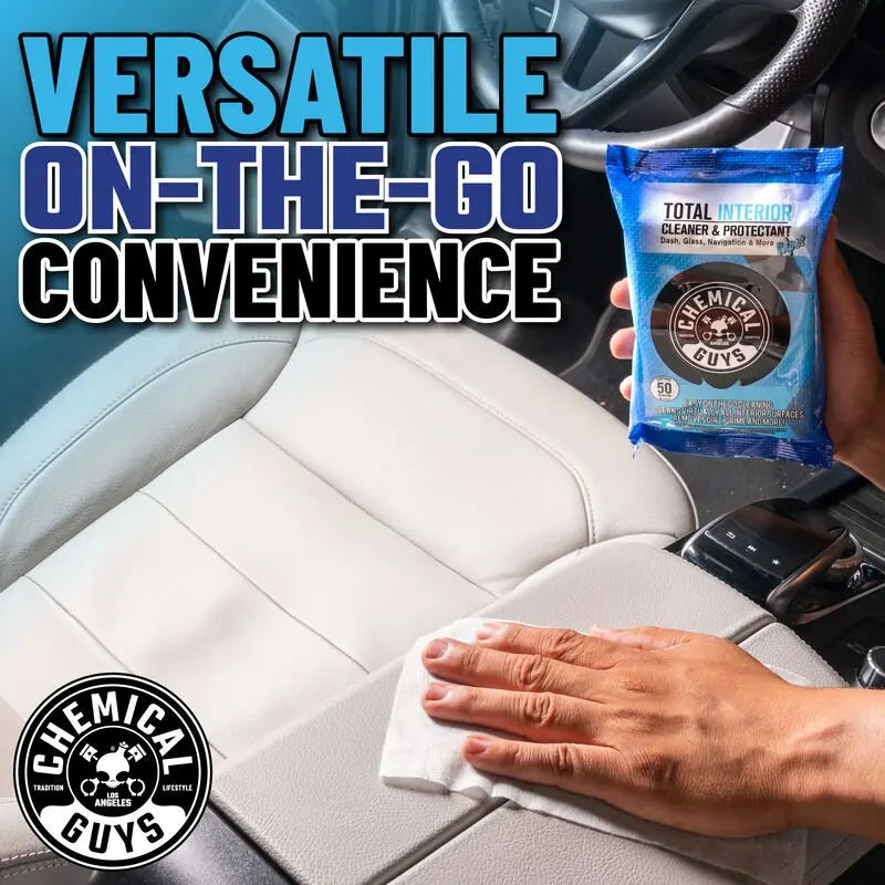 Total Interior Cleaner & Protectant Car Cleaning Wipes Chemical Guys