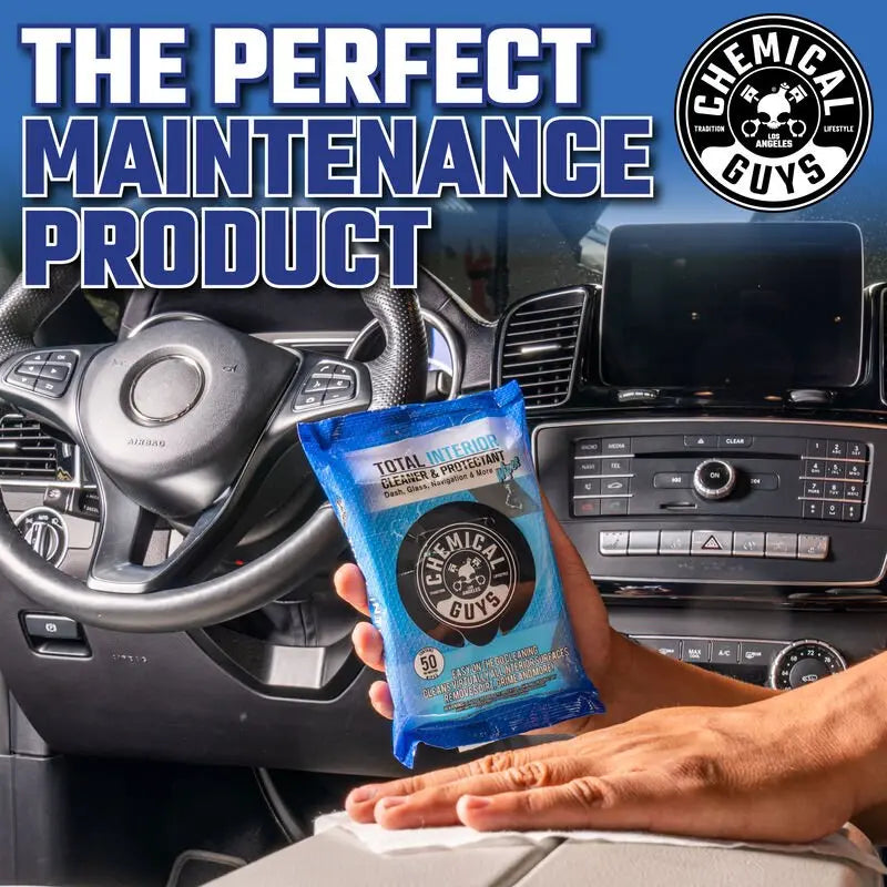 Total Interior Cleaner & Protectant Car Cleaning Wipes Chemical Guys