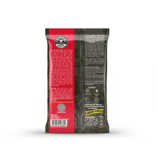 VRP Protectant Car Wipes for Vinyl, Rubber, and Plastic (50 Wipes) Chemical Guys