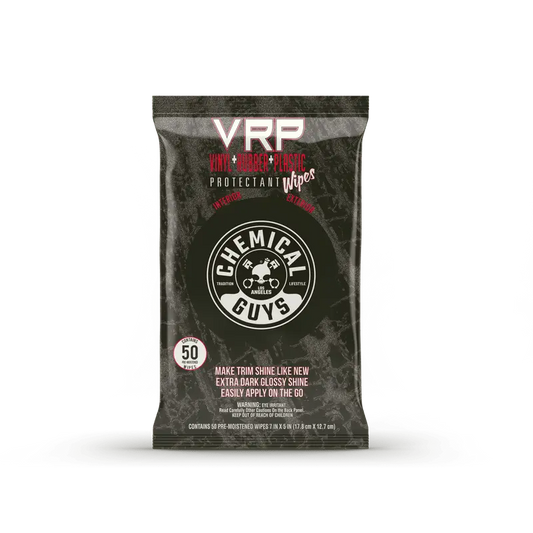 VRP Protectant Car Wipes for Vinyl, Rubber, and Plastic (50 Wipes) Chemical Guys