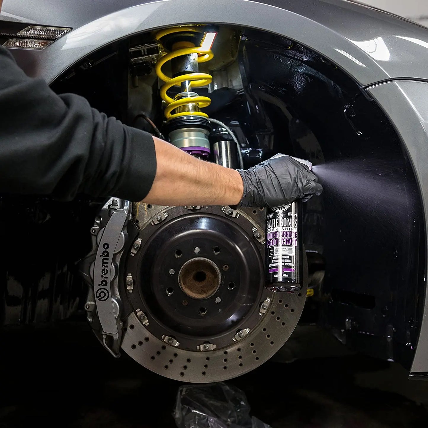 Bare Bones Undercarriage Spray - Dark Shine (16oz)