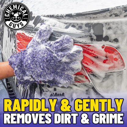 Furry Five Finger Stranger Helpful Handy Detailing Mitt Chemical Guys