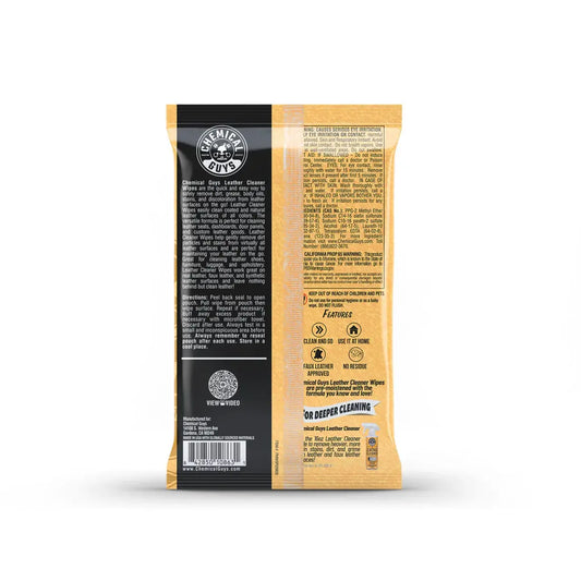 Leather Cleaner Wipes Chemical Guys