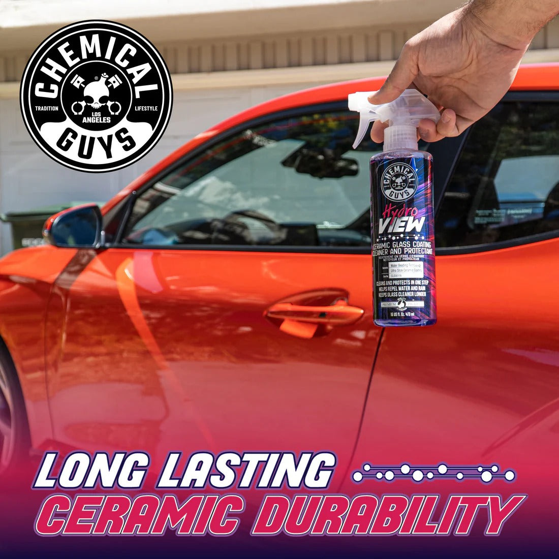 HydroView Ceramic Glass Cleaner & Coating (16oz) Chemical Guys