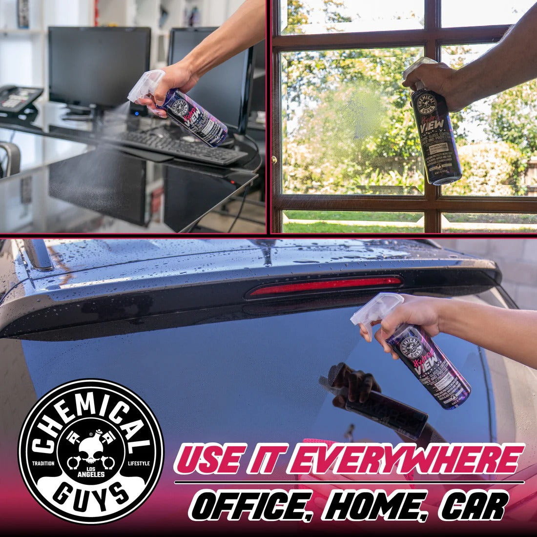 HydroView Ceramic Glass Cleaner & Coating (16oz) Chemical Guys