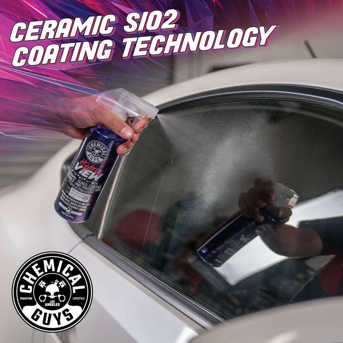 HydroView Ceramic Glass Cleaner & Coating (16oz) Chemical Guys