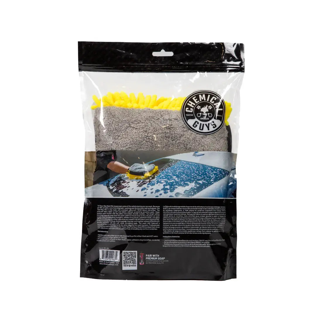 Three-Way Premium Wash Mitt Chemical Guys
