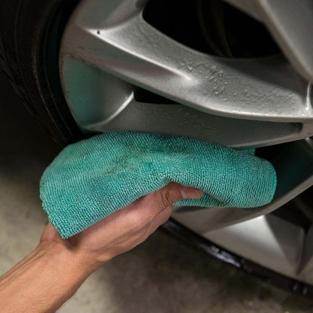 Workhorse Microfibre Towels - 16" x 16" - Green - 3 Pack
