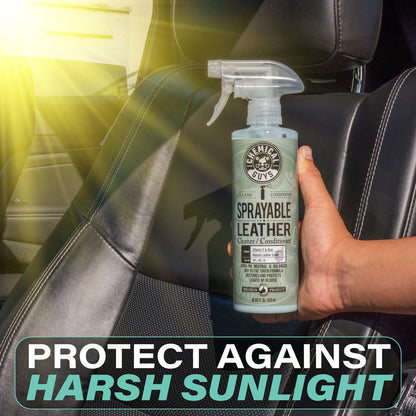 Sprayable Leather Cleaner & Conditioner with Vitamin E & Aloe Chemical Guys