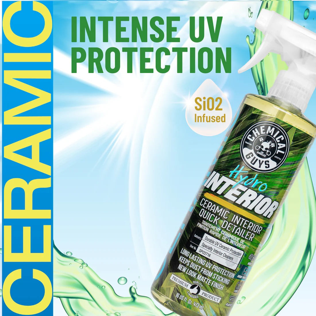 HydroInterior Ceramic Interior Quick Detailer (16oz) Chemical Guys