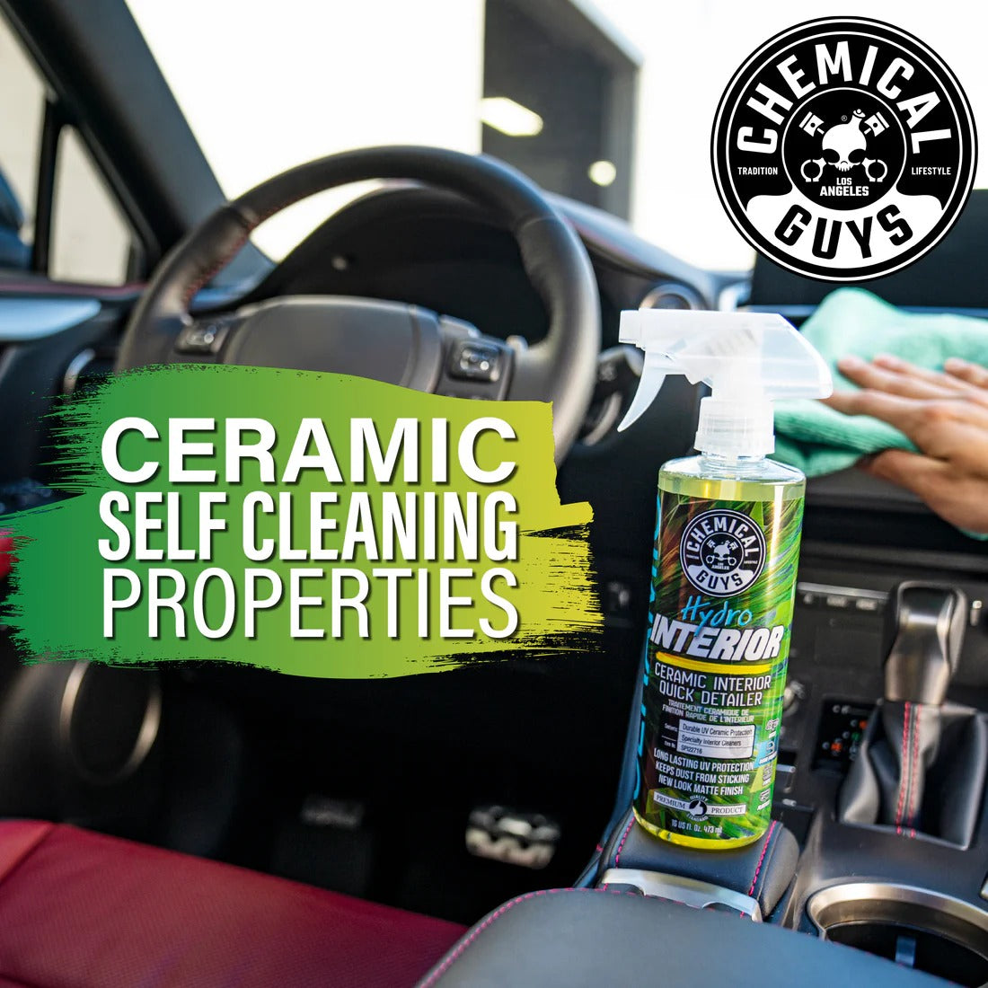 HydroInterior Ceramic Interior Quick Detailer (16oz) Chemical Guys