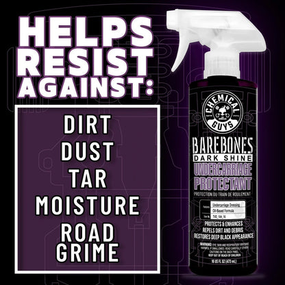 Bare Bones Undercarriage Spray-Dark Shine (16oz) Chemical Guys