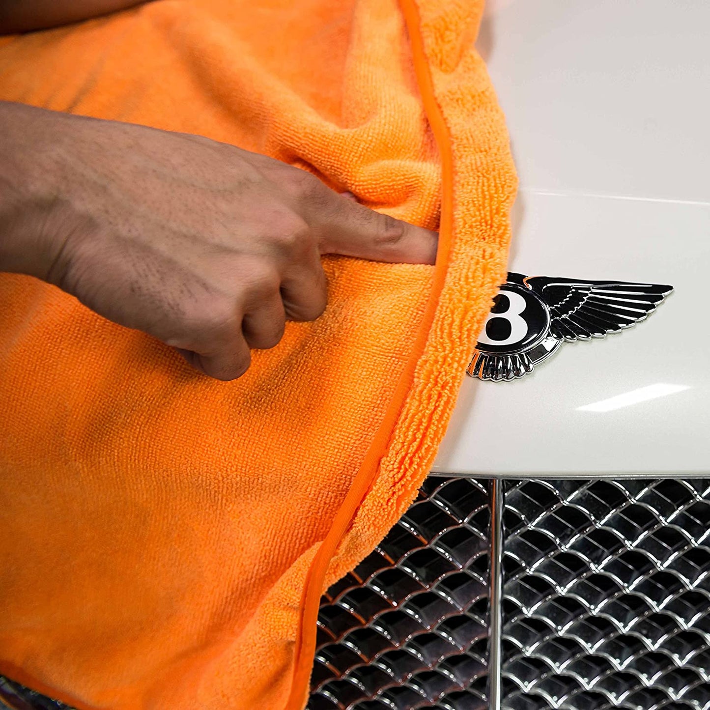 Fatty Super Dryer Microfiber Drying Towel, Orange 25" X 34"
