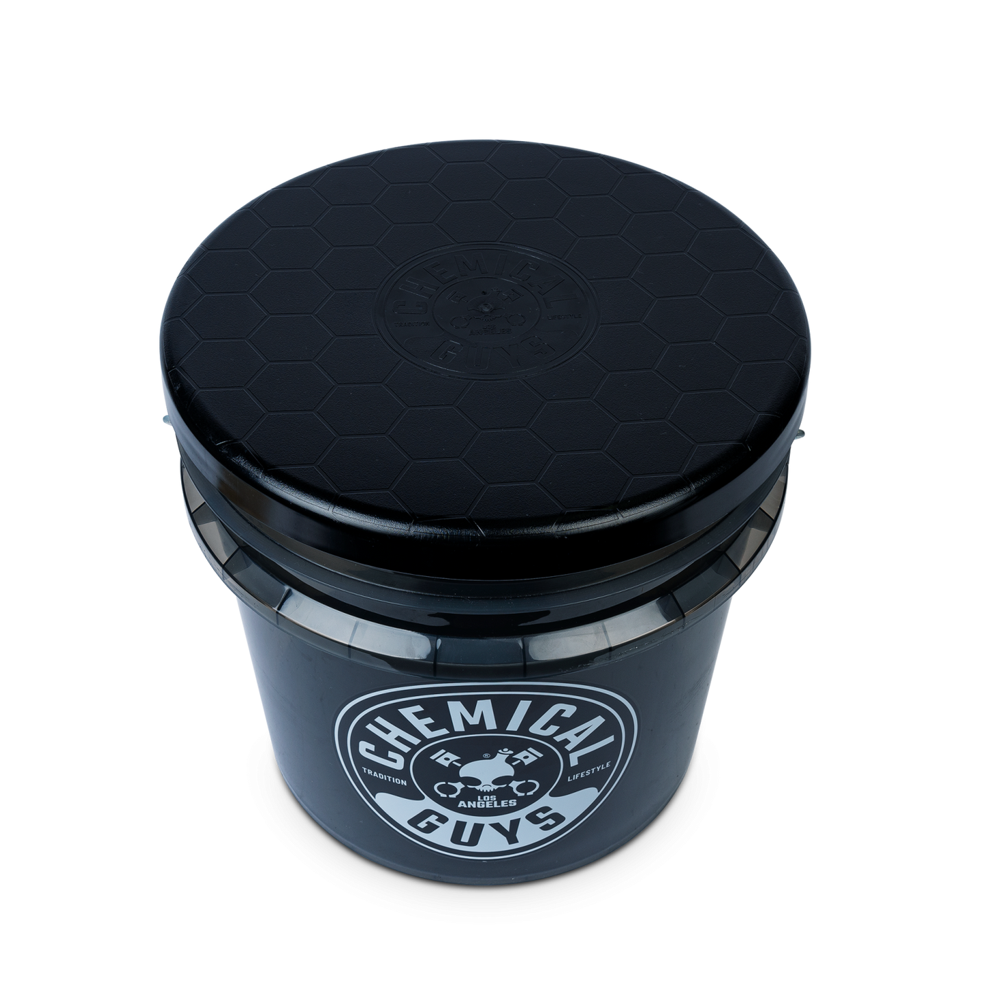 Heavy Duty Ultra Clear Smoked Obsidian Black Bucket (4.25 Gal)