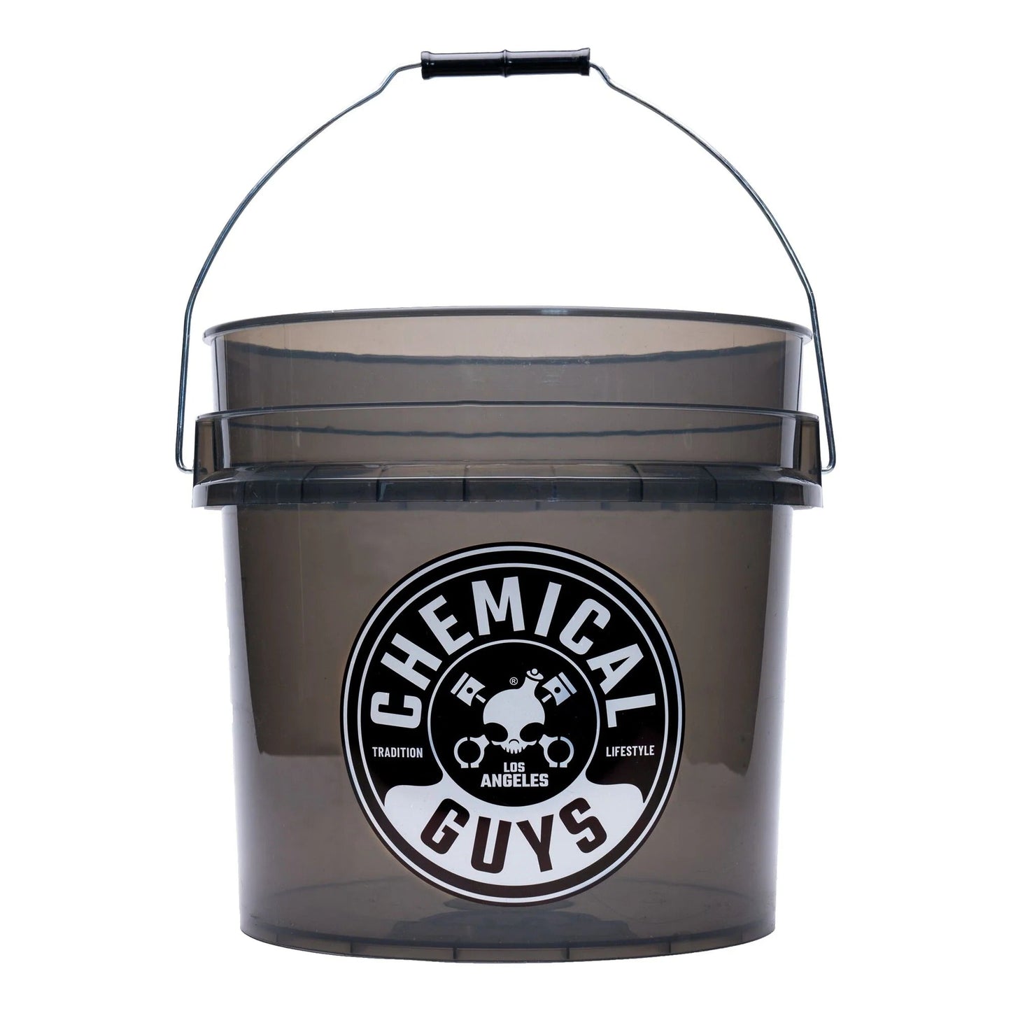 Heavy Duty Ultra Clear Smoked Obsidian Black Bucket (4.25 Gal) Chemical Guys