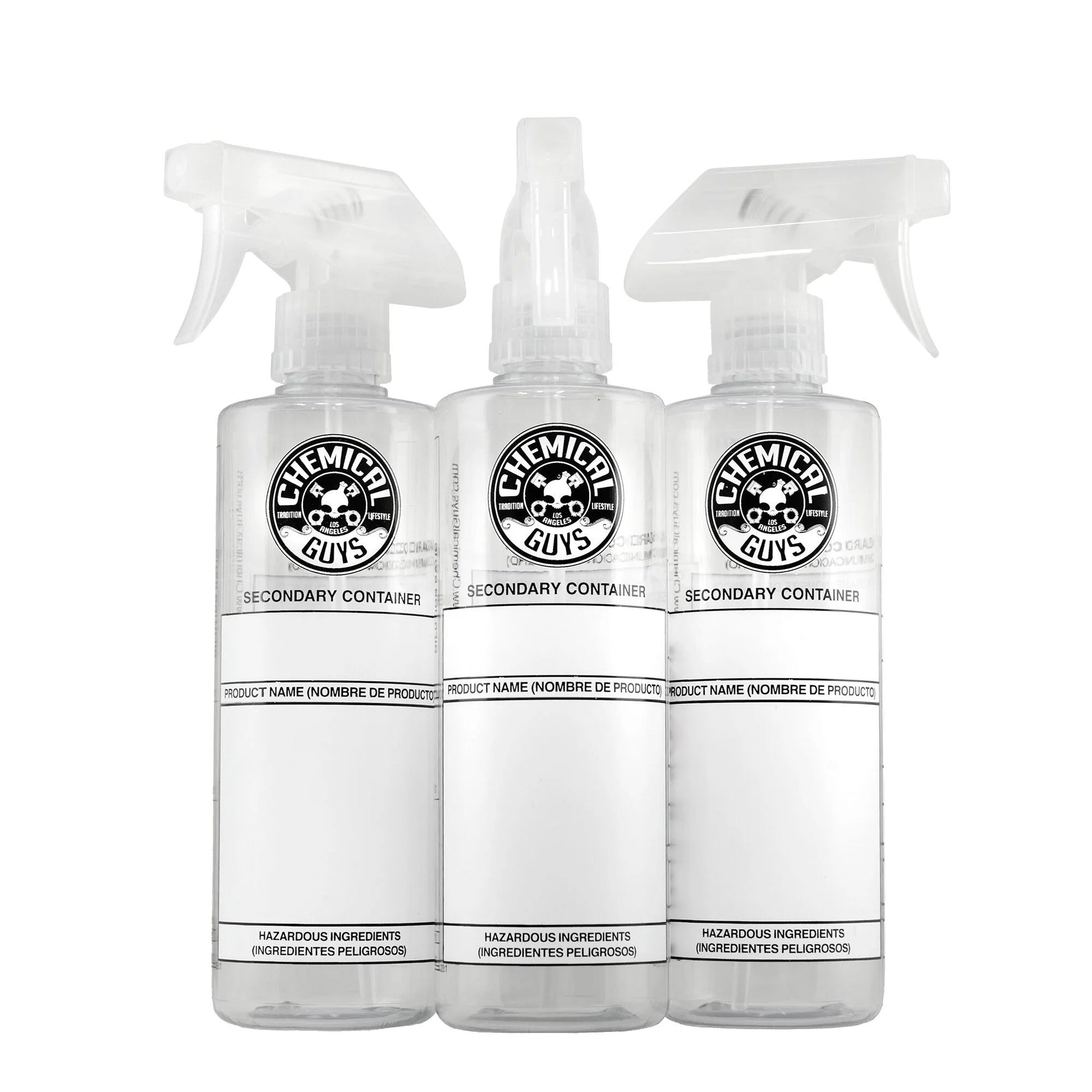 16oz Secondary Container Dilution Bottles (3 Pack) - Chemical Guys