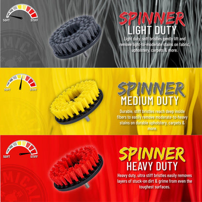 Spinner Carpet Drill Brush - Light Duty - Chemical Guys