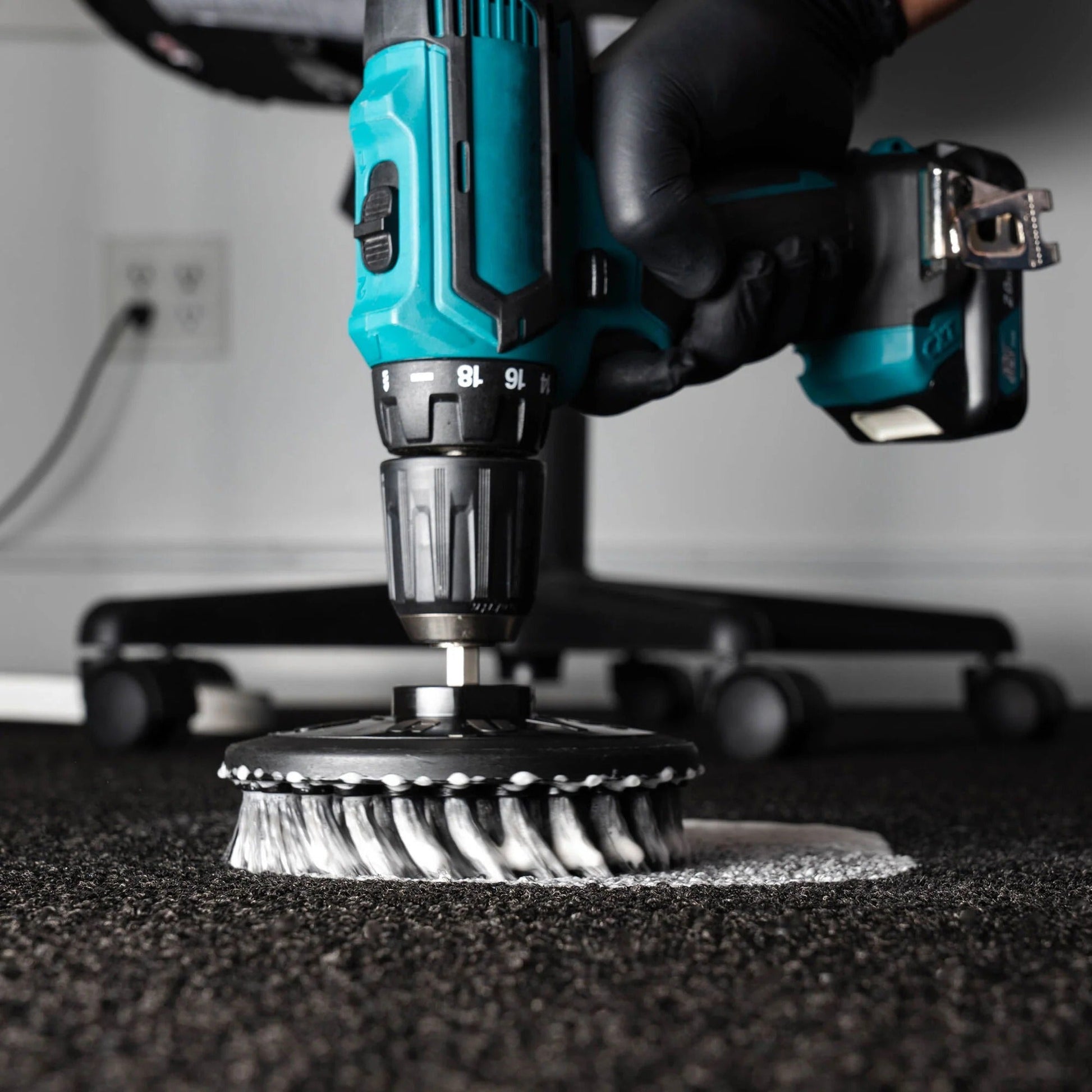 Spinner Carpet Drill Brush - Light Duty - Chemical Guys