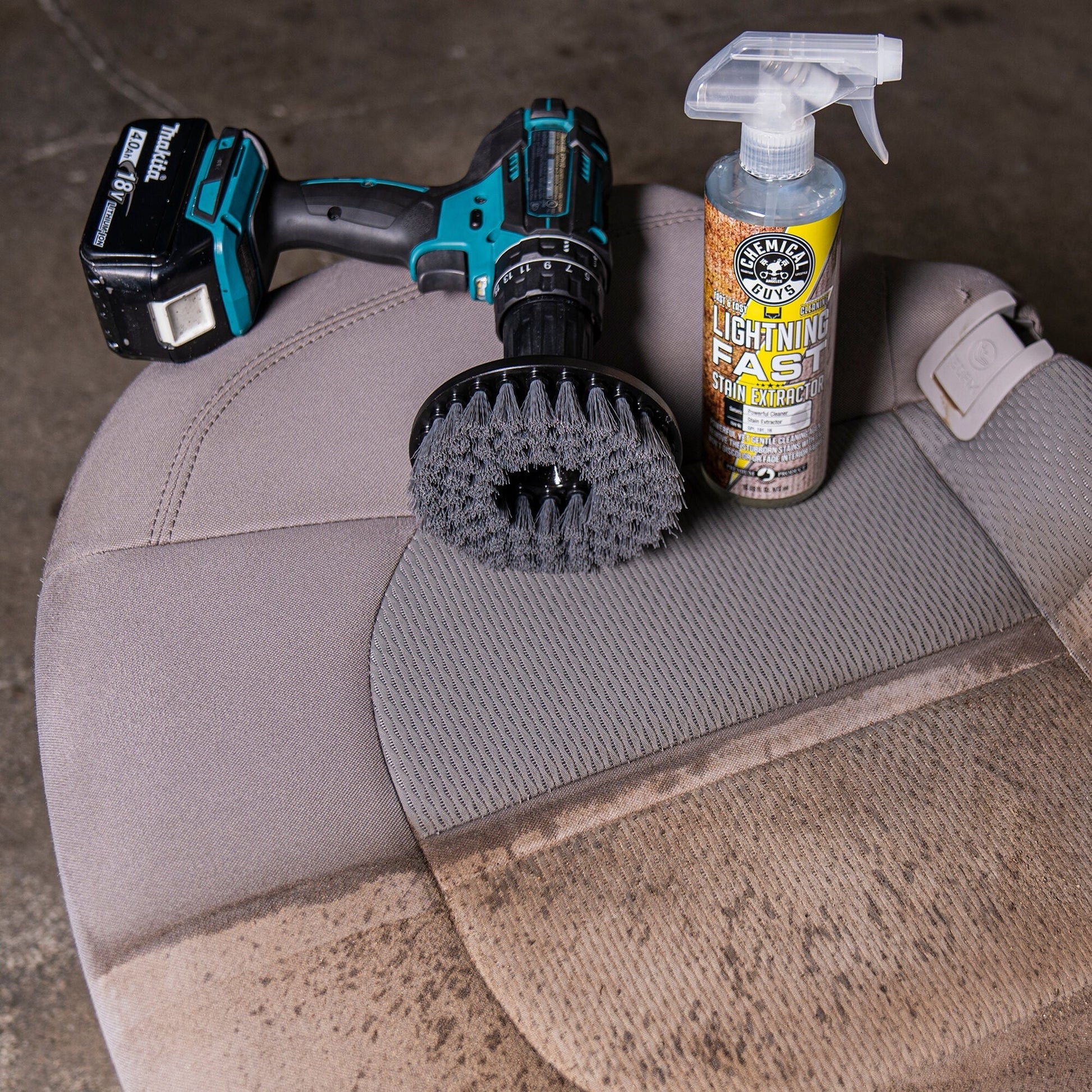Spinner Carpet Drill Brush - Light Duty - Chemical Guys