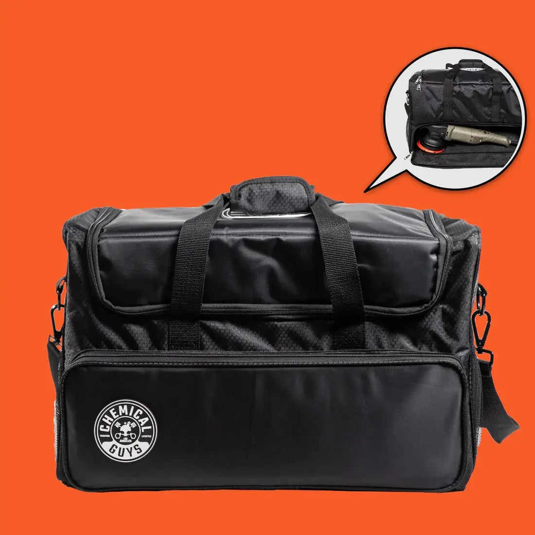 Arsenal Range Trunk Organizer & Detailing Bag With Polisher Pocket Chemical Guys
