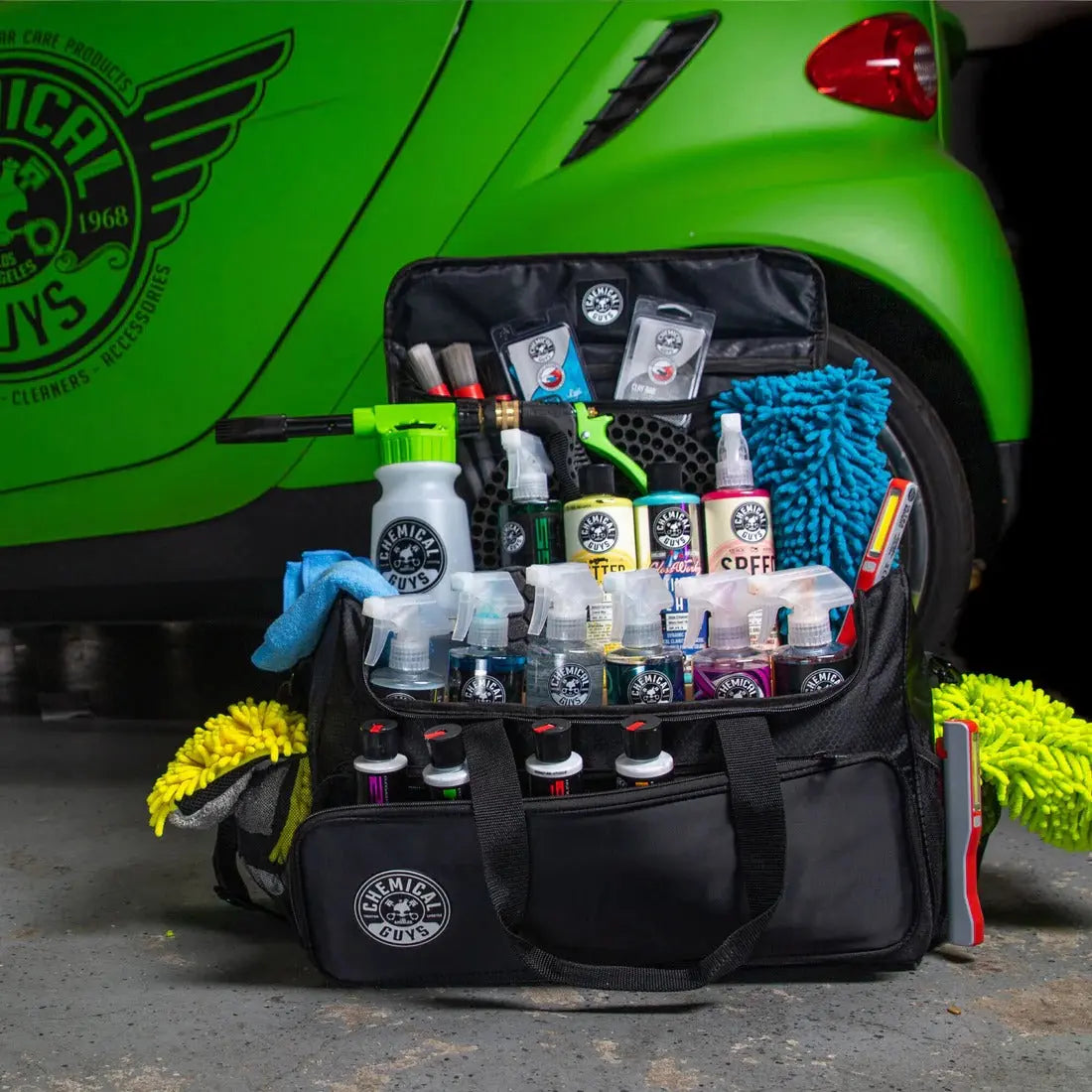 Arsenal Range Trunk Organizer & Detailing Bag With Polisher Pocket Chemical Guys