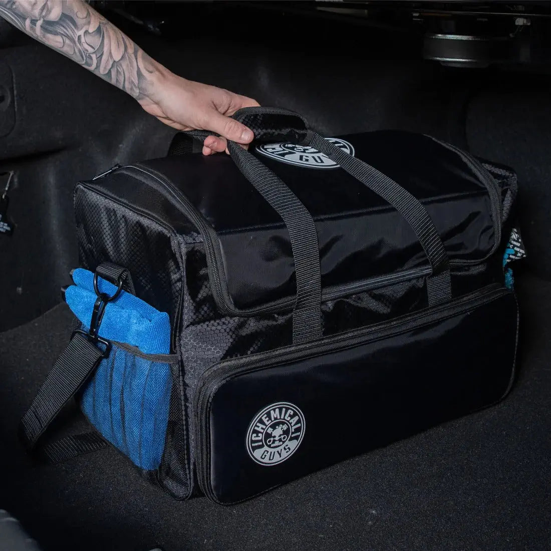 Arsenal Range Trunk Organizer & Detailing Bag With Polisher Pocket Chemical Guys