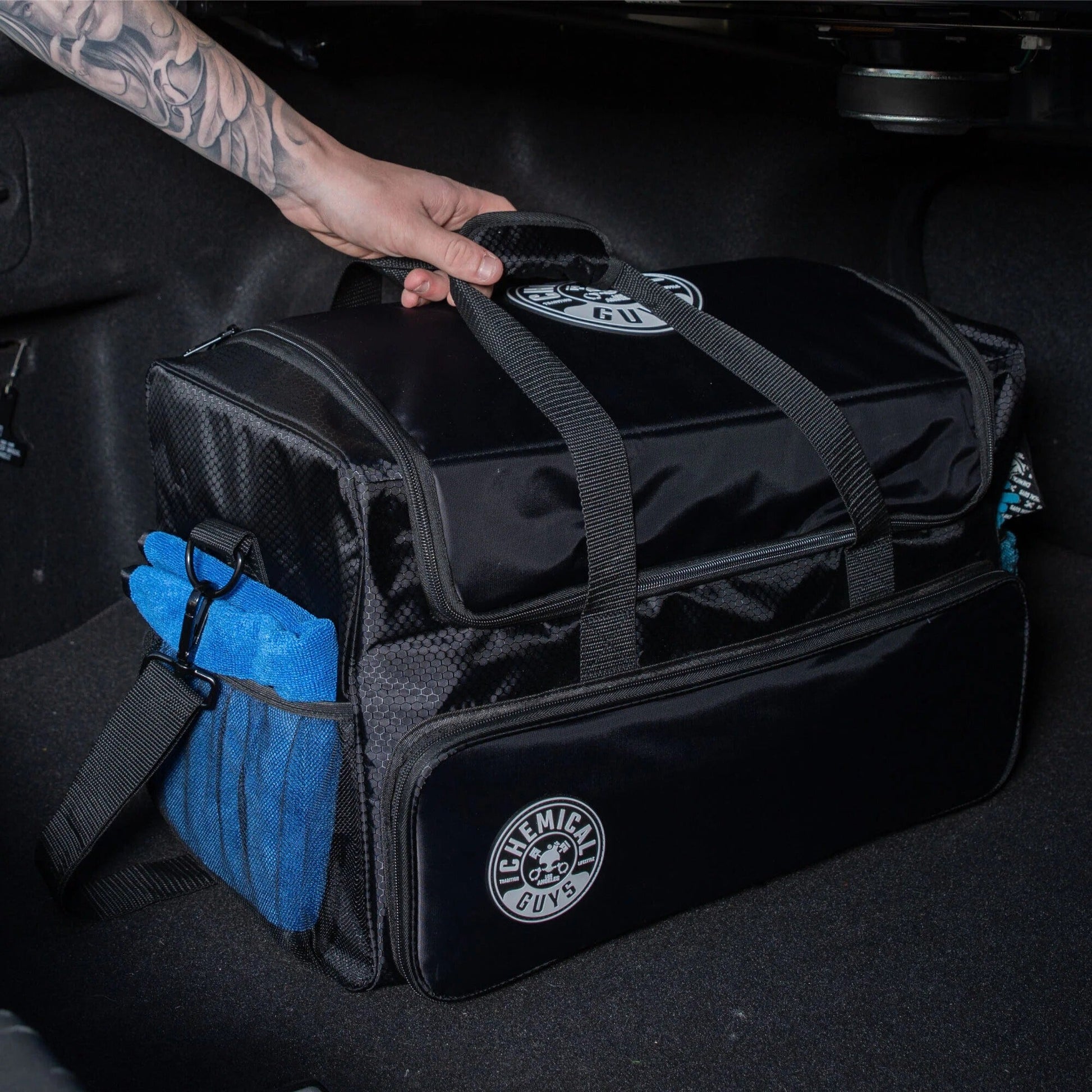 Arsenal Range Trunk Organizer & Detailing Bag With Polisher Pocket - Chemical Guys