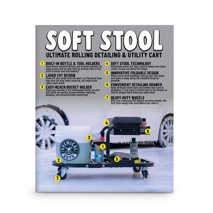 Soft Stool Ultimate Utility Detailing Cart - Chemical Guys