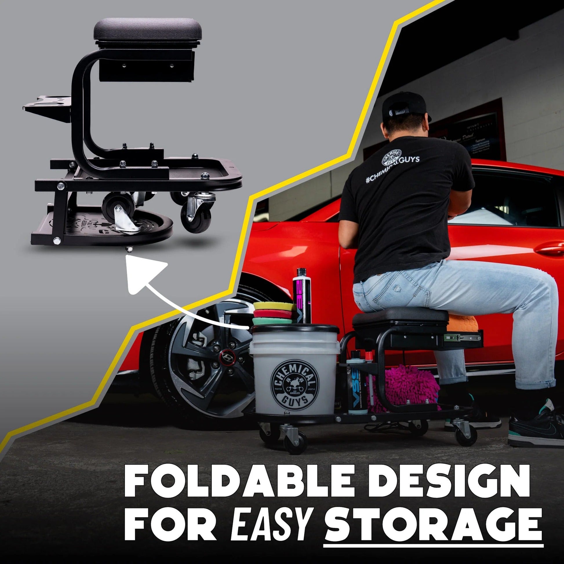 Soft Stool Ultimate Utility Detailing Cart - Chemical Guys