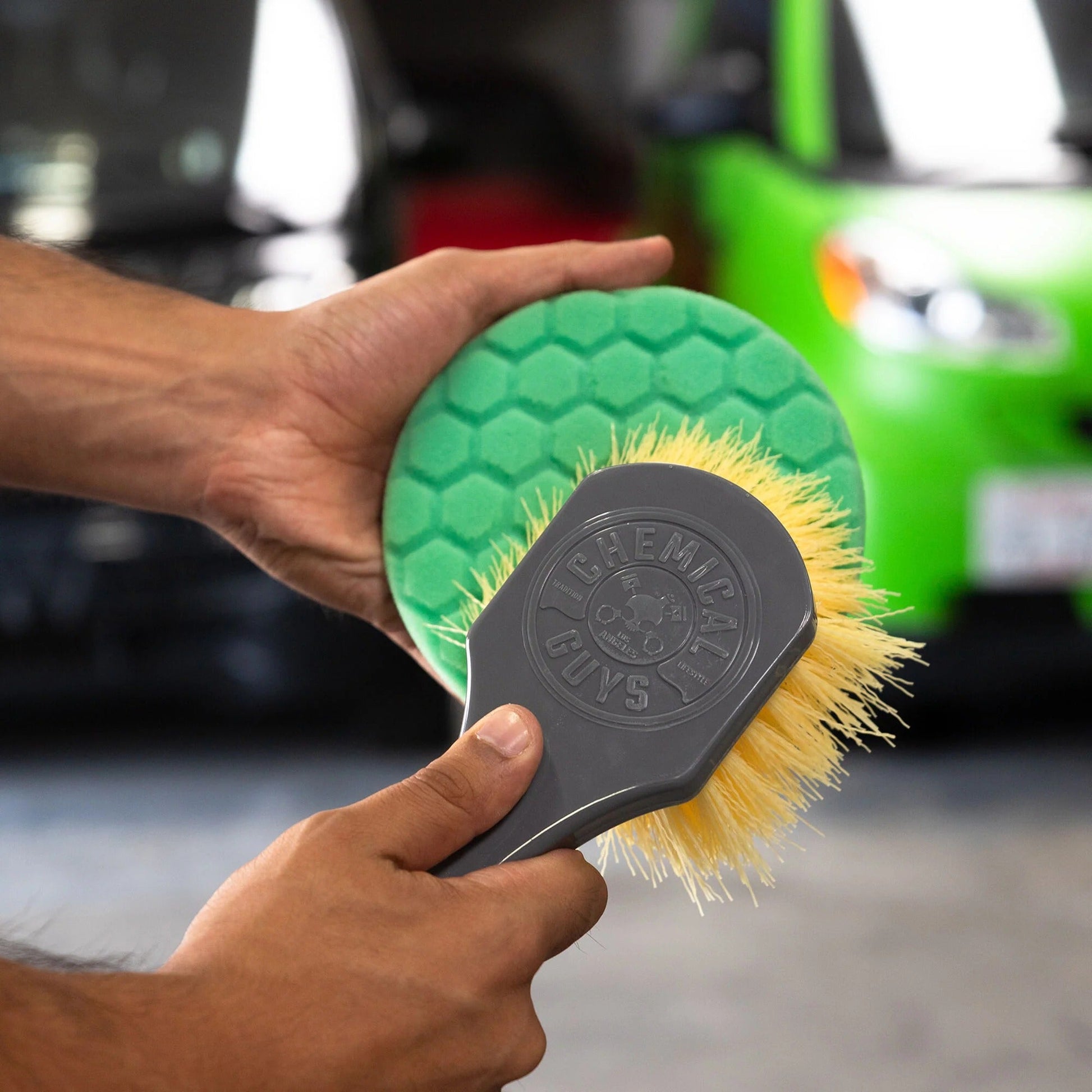 Nice & Stiff Heavy Duty Carpet & Interior Brush - Chemical Guys
