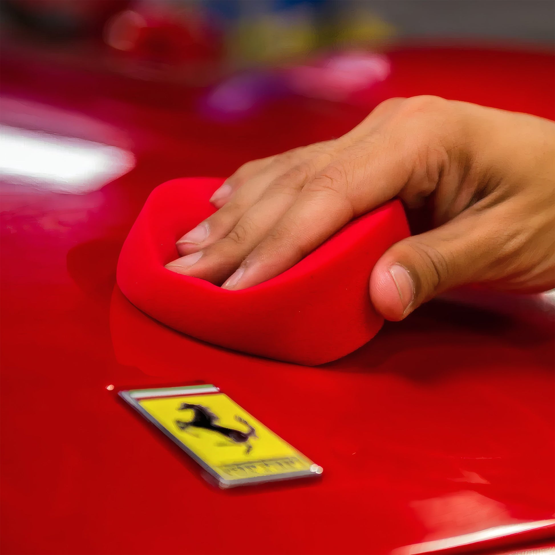 Red Durafoam Die Cut Applicator Pad - Chemical Guys