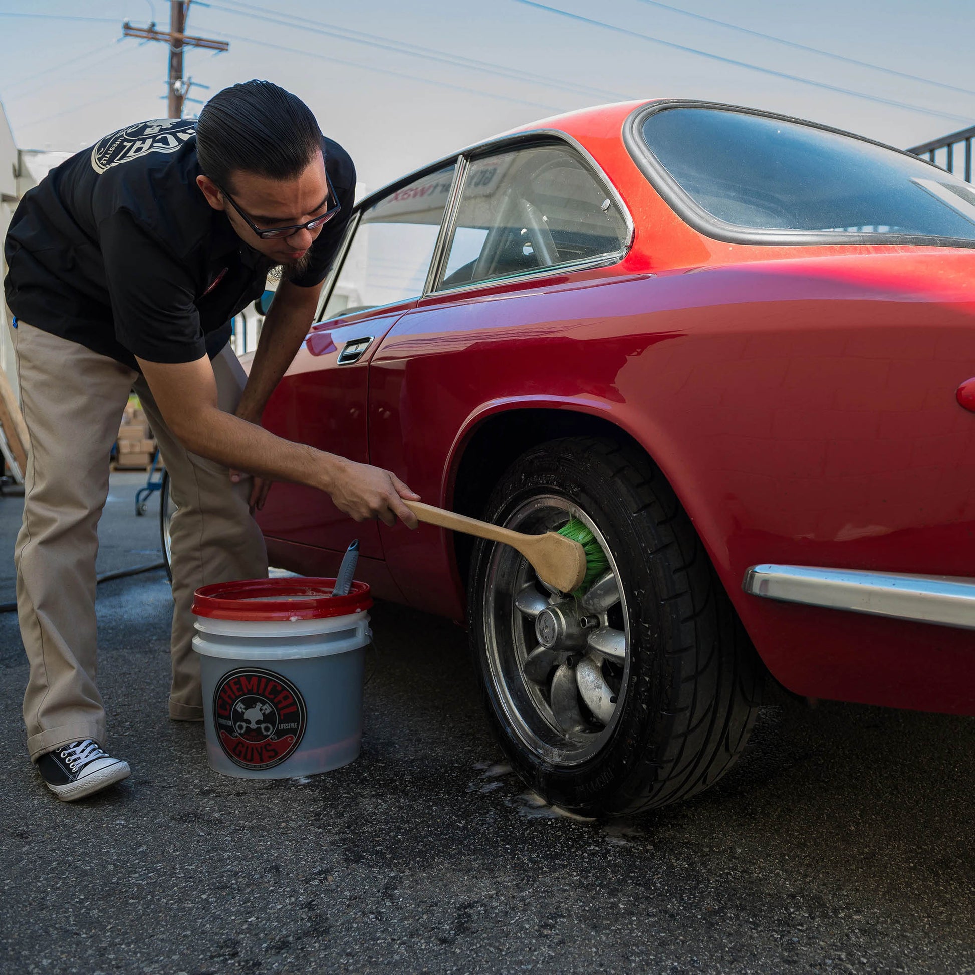Flagged Tip Wheel Brush - Chemical Guys
