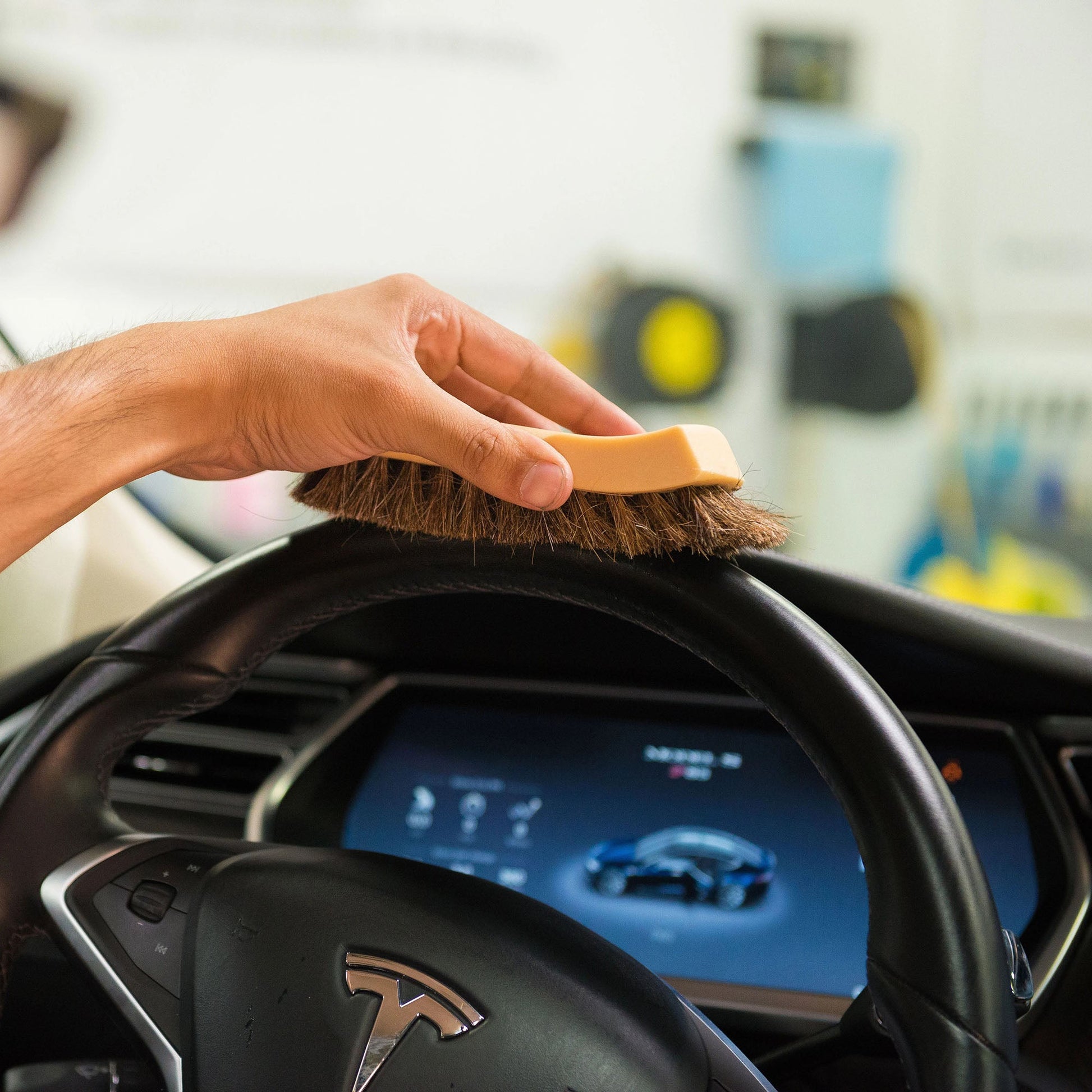 Long Horse Hair Interior & Upholstery Brush - Chemical Guys