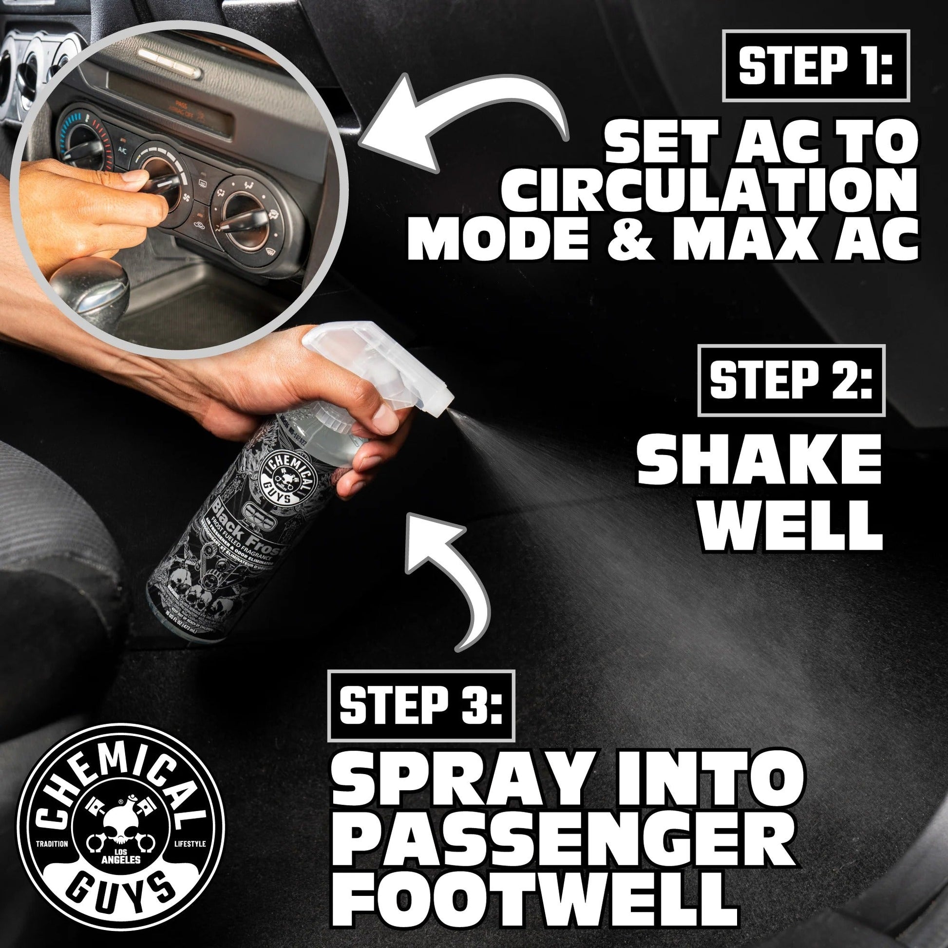Black Frost Air Freshener & Odor Eliminator Chemical Guys