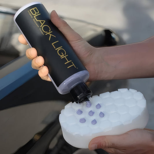 White Hex-Logic Hand Applicator Pad - Chemical Guys