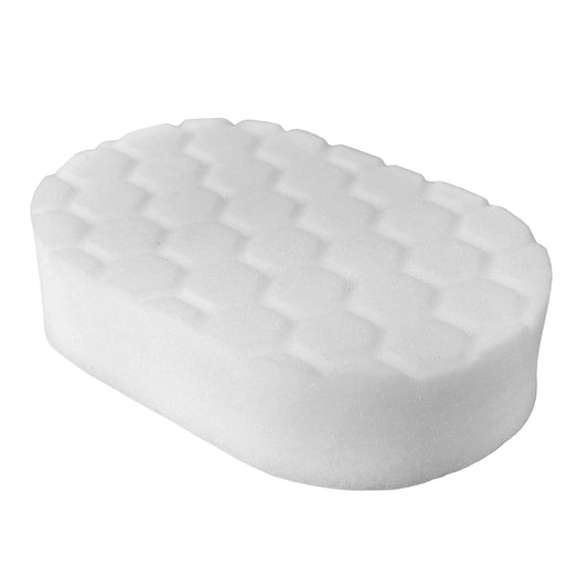 White Hex-Logic Hand Applicator Pad - Chemical Guys