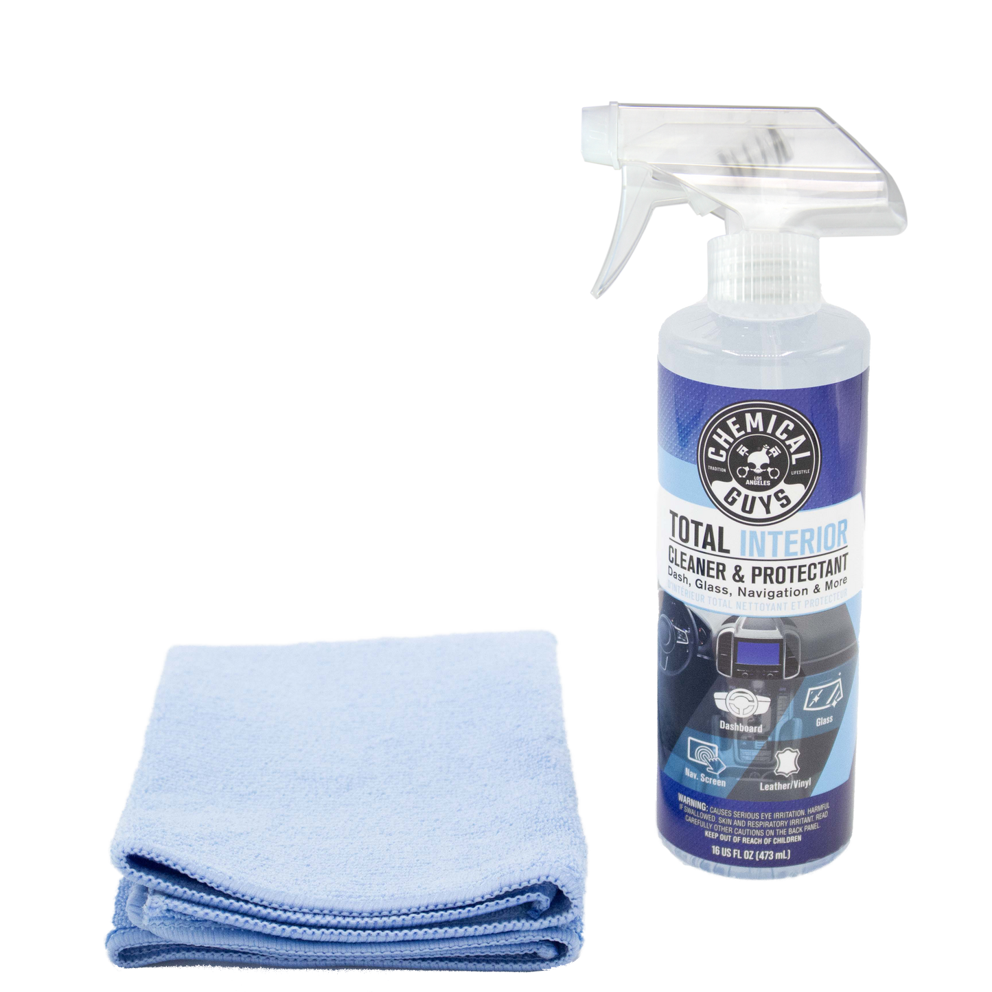 Total Interior Cleaner & Workhorse Microfiber Towel Bundle / Kit