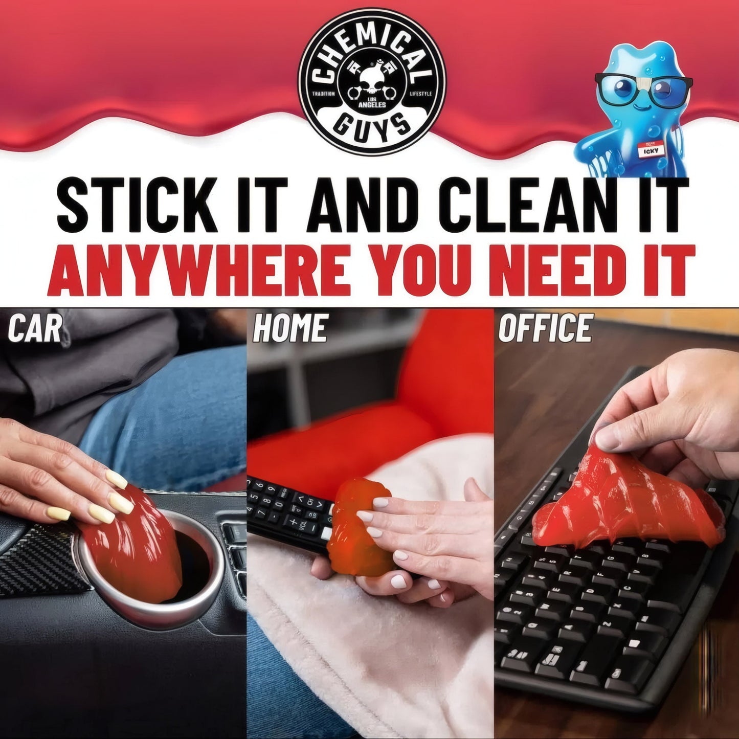 Sticky Icky Car Cleaning Gel 2 Pack - Chemical Guys