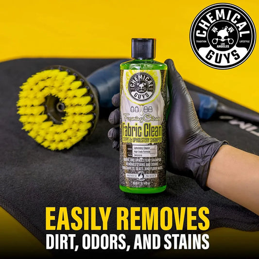 Foaming Citrus Fabric Clean Carpet & Upholstery Shampoo (16oz) - Chemical Guys
