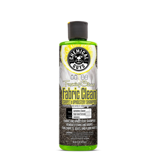 Foaming Citrus Fabric Clean Carpet & Upholstery Shampoo (16oz) - Chemical Guys