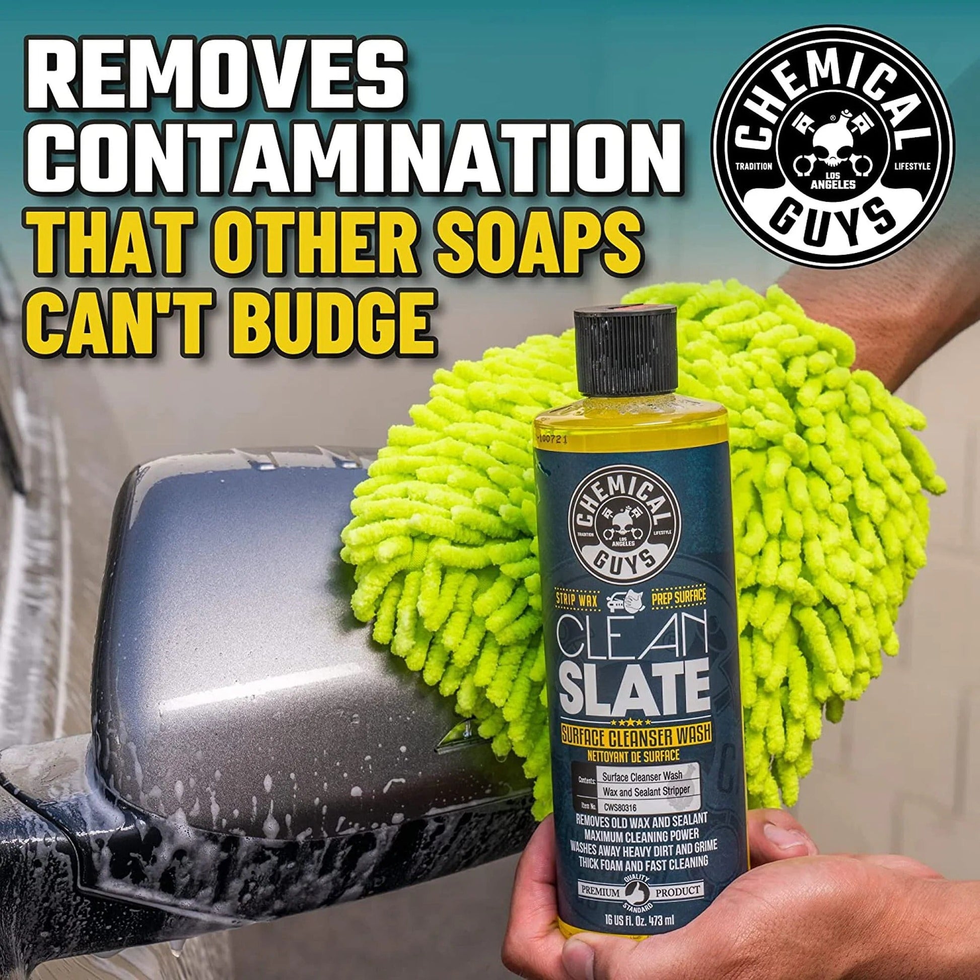 Clean Slate Wax Stripping Car Wash (16oz) - Chemical Guys
