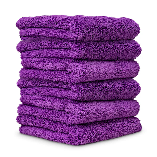 Happy Ending Edgeless Microfiber Towels, 16"x16" 6-Pack Chemical Guys