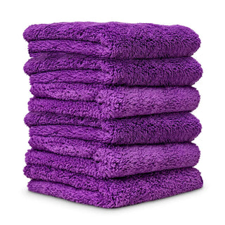 Happy Ending Edgeless Microfiber Towels, 16"x16" 6-Pack
