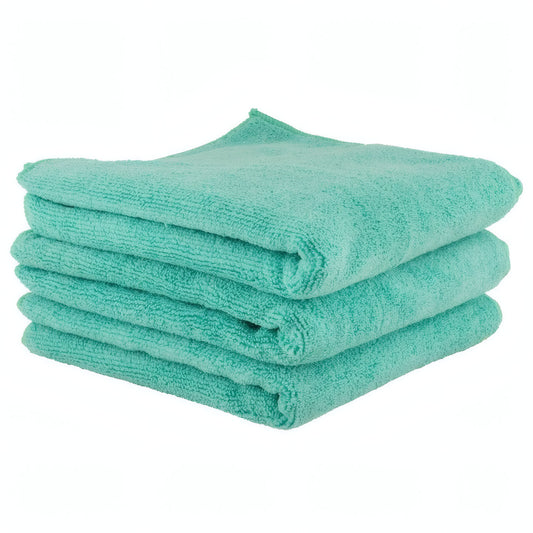Workhorse Microfibre Towels - 16" x 16" - Green - 3 Pack