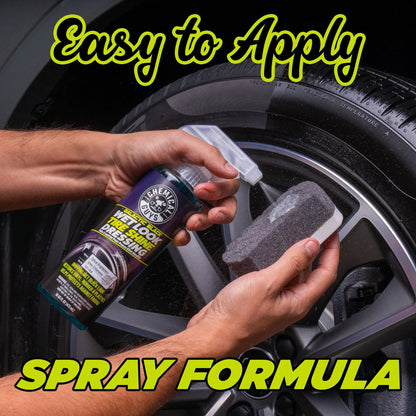 Galactic Black Wet Look Tyre Shine Dressing (16oz) Chemical Guys