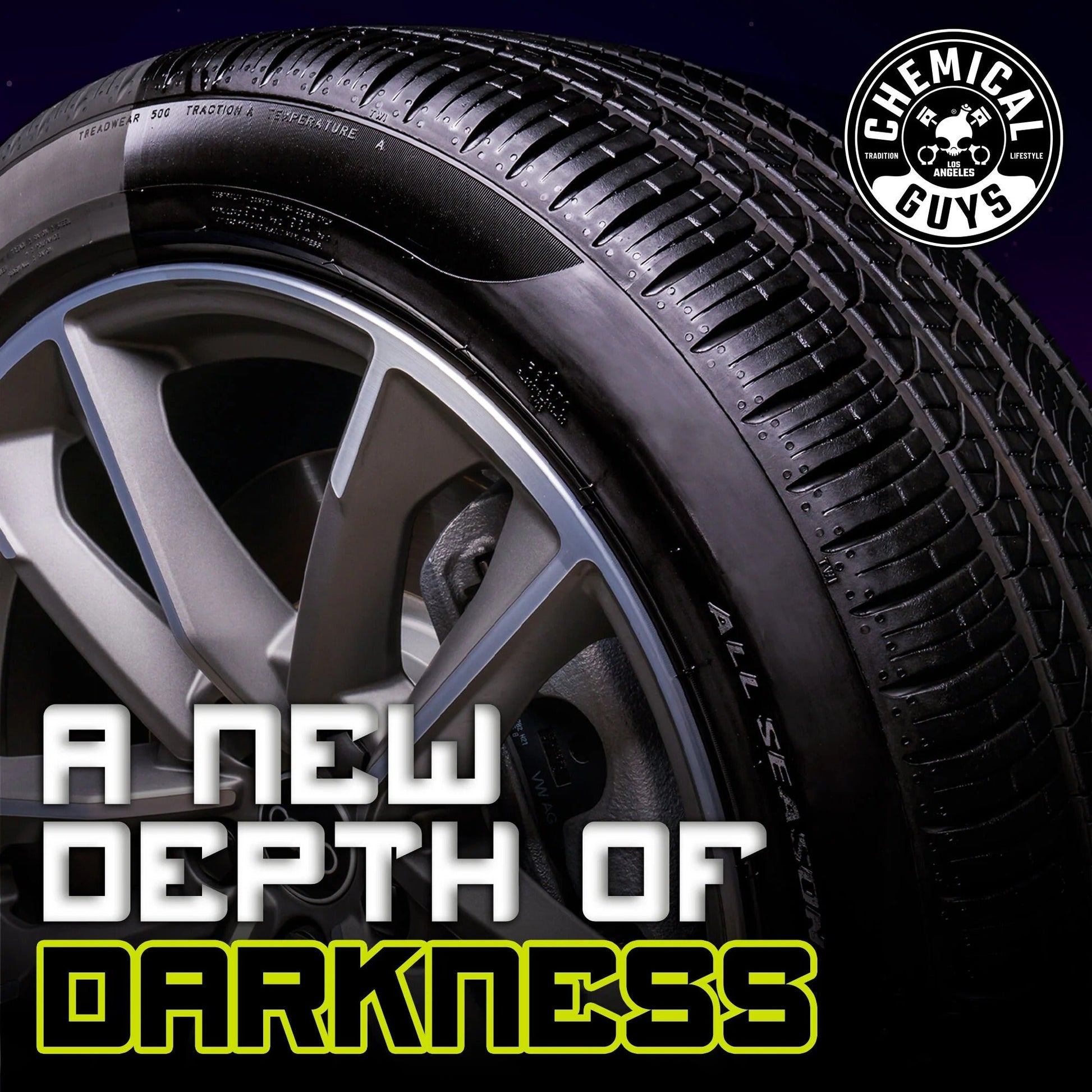 Galactic Black Wet Look Tyre Shine Dressing (16oz) Chemical Guys
