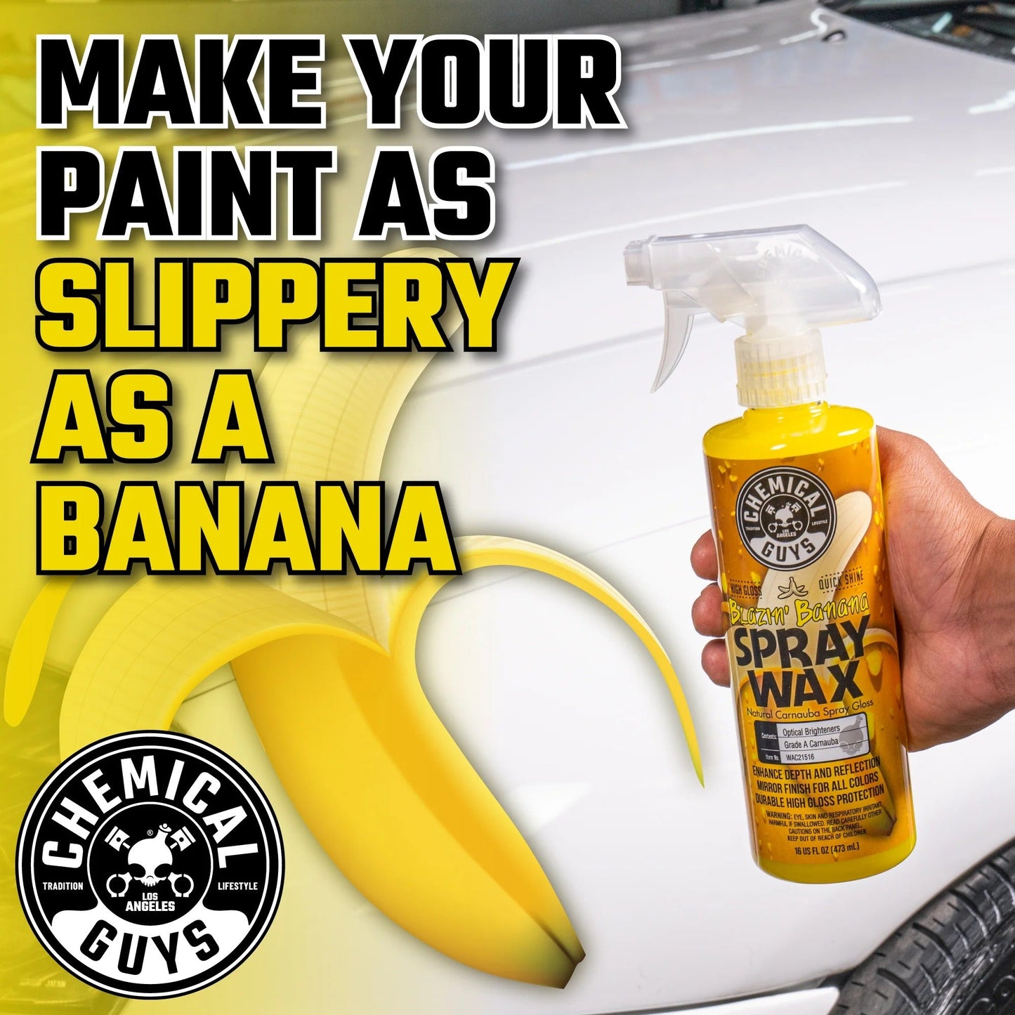 Blazin' Banana Carnauba Spray Wax (16oz) - Chemical Guys