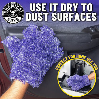 Furry Five Finger Stranger Helpful Handy Detailing Mitt Chemical Guys