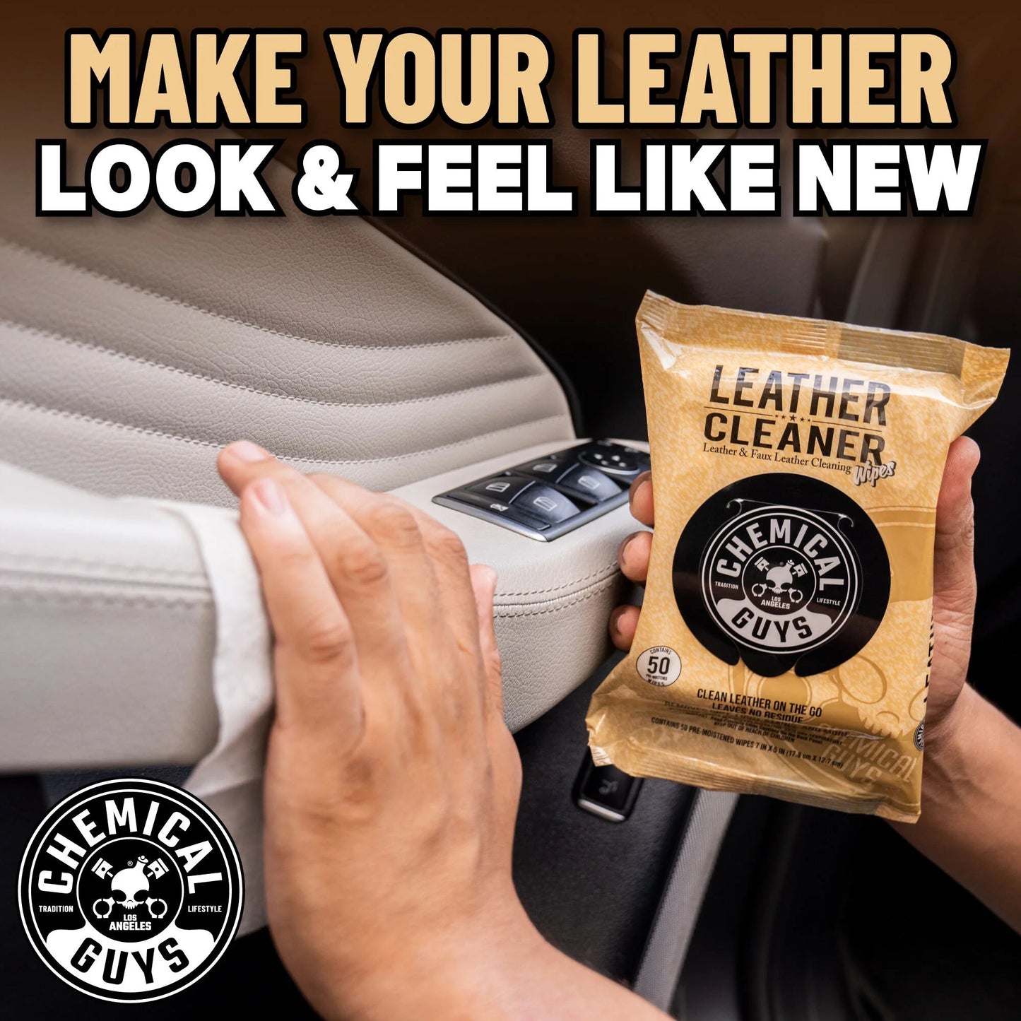 Leather Cleaning Wipes Chemical Guys