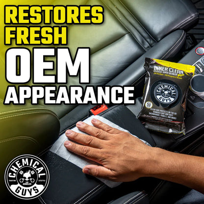 Innerclean Interior Quick Detailer & Protectant Car Wipes Chemical Guys